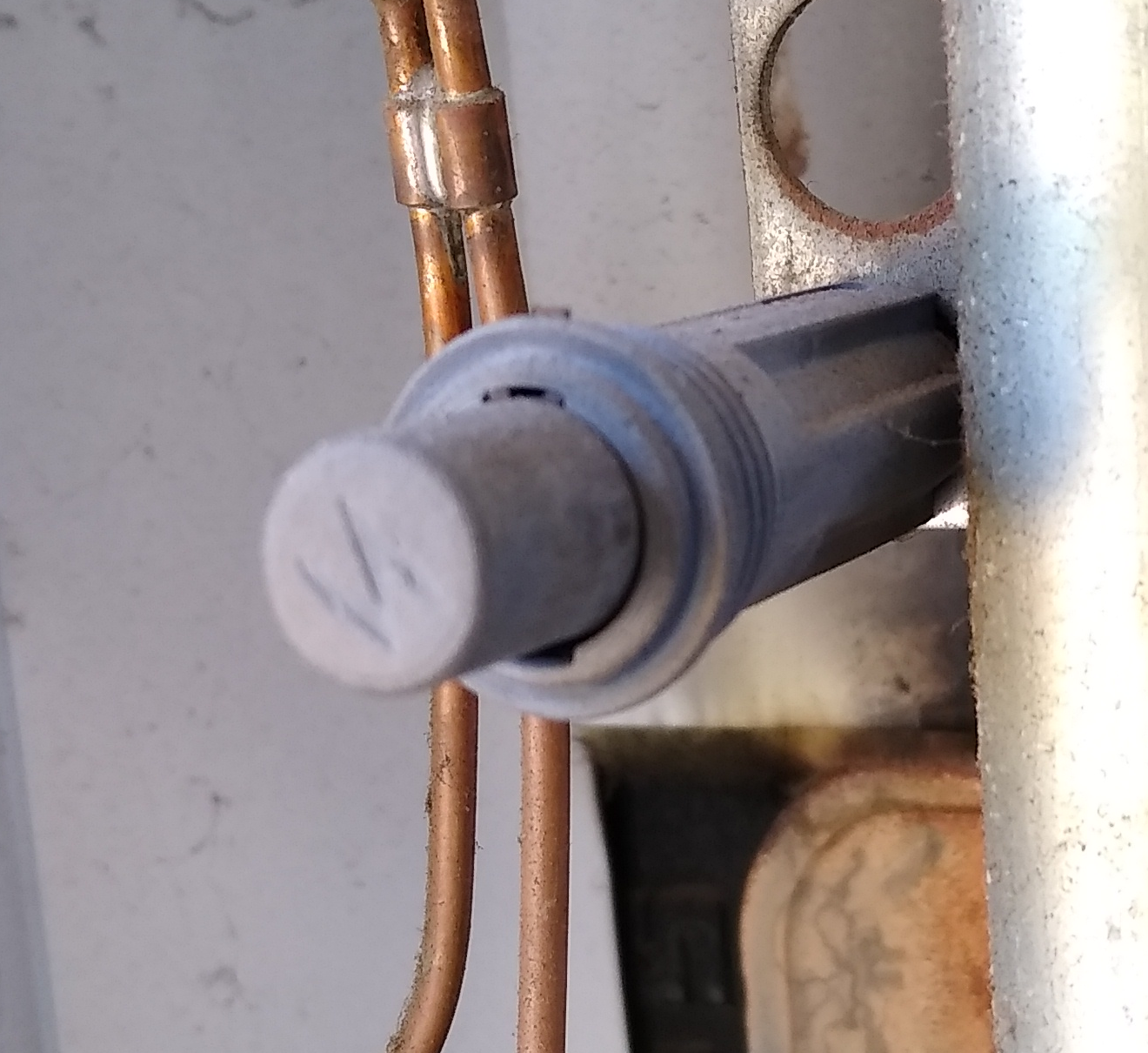 heater ignition button